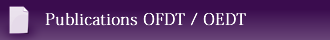Publications OFDT / OEDT
